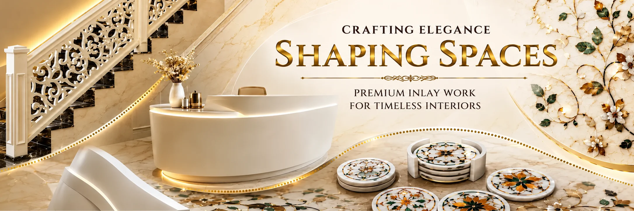 Banner Marble Inlay Craft